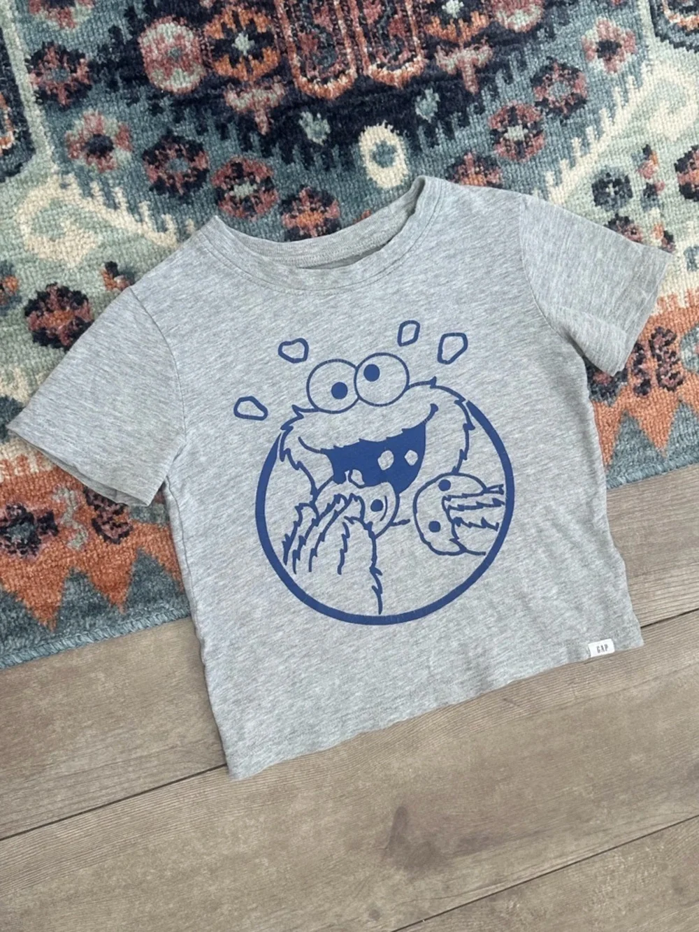 GAP X Sesame Street Cookie Monster Graphic Tee Sz 3T Toddler Boy